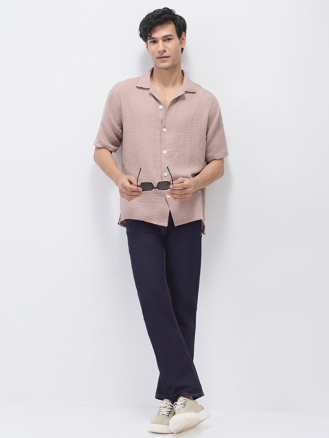 Men's Dark Blue Slim Fit Denim Jeans Stretchable
