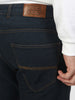 Men's Dark Grey Slim Fit Washed Jeans Stretchable