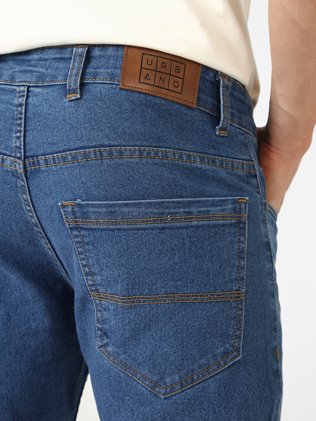 Men's Light Blue Slim Fit Jeans Stretchable