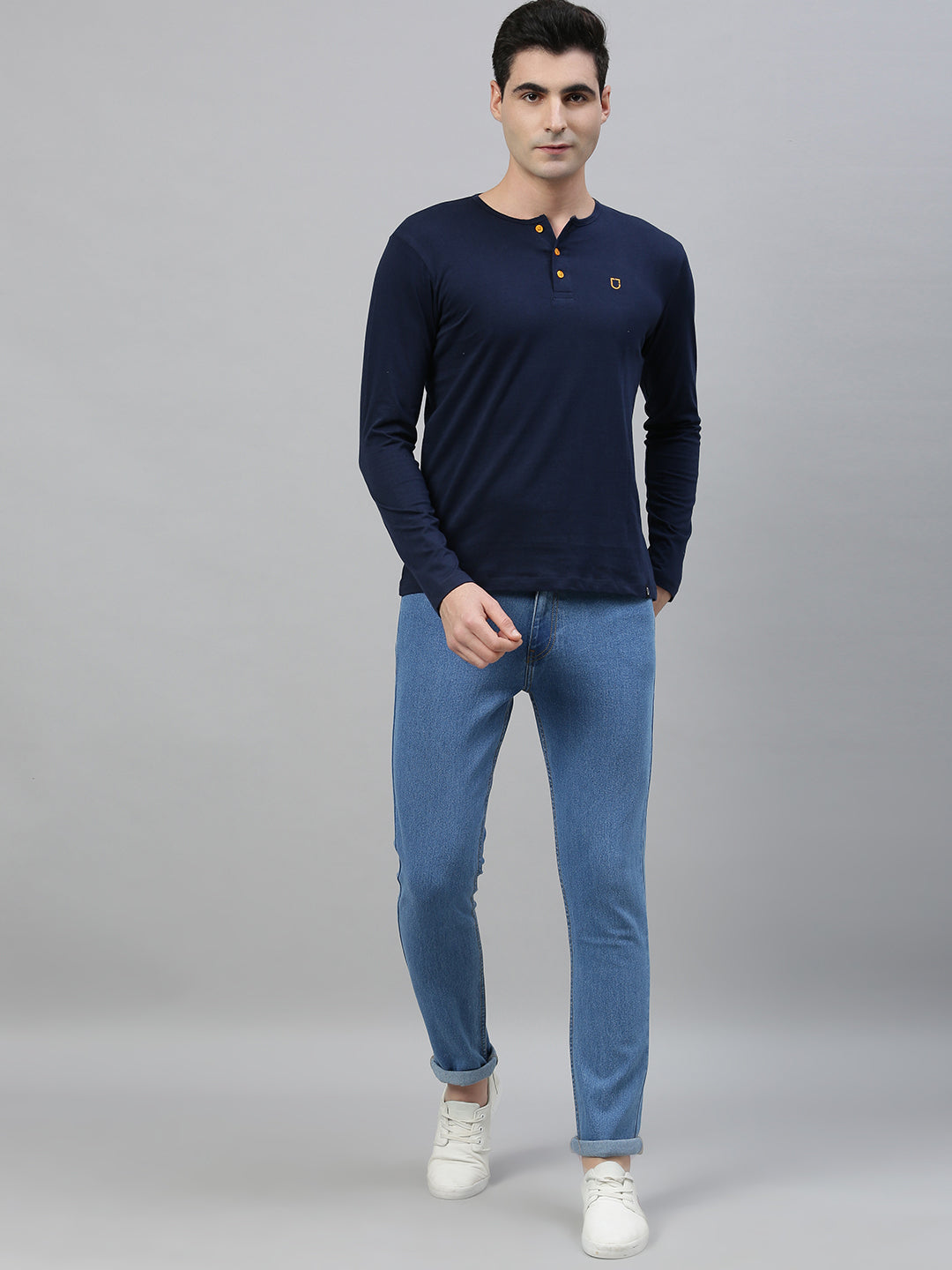 Urbano Fashion Men's Blue Slim Fit Stretchable Jeans