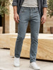Men's Light Grey Slim Fit Washed Jeans Stretchable