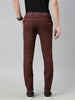 Men's Brown Slim Fit Washed Jogger Jeans Stretchable