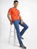 Men's Light Blue Regular Fit Washed Stretchable Jeans