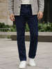 Men's Blue Regular Fit Washed Jeans Stretchable