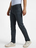 Men's Grey Regular Fit Washed Jeans Stretchable