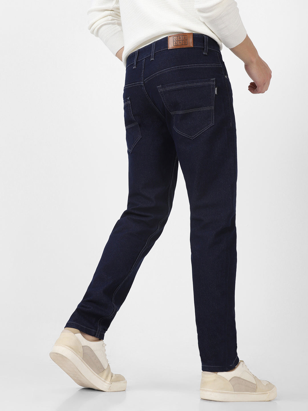 Men's Dark Blue Slim Fit Denim Jeans Stretchable