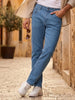 Men's Light Blue Slim Fit Denim Jeans Stretchable
