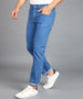 Urbano Fashion Men's Light Blue Regular Fit Washed Jeans Stretchable