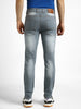 Men Light Grey Regular Fit Washed Stretchable Jeans