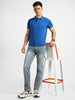 Urbano Men Light Grey Regular Fit Washed Stretchable Jeans