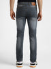 Men Grey Regular Fit Washed Jeans Stretchable