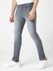 Men's Grey Slim Fit Washed Jeans Stretchable