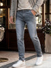 Men's Grey Slim Fit Washed Jeans Stretchable