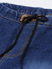 Men's Blue Slim Fit Washed Jogger Jeans Stretch