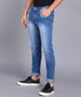 Urbano Fashion Men's Light Blue Slim Fit Stretchable Jeans