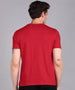 Urbano Fashion Men's Red Graphic Printed Round Neck Half Sleeve Slim Fit Cotton T-Shirt