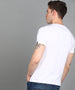 Urbano Fashion Men's White Graphic Printed Round Neck Half Sleeve Slim Fit Cotton T-Shirt