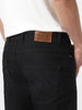 Men's Black Slim Fit Solid Jeans Stretchable