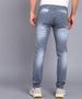 Men's Light Grey Slim Fit Stretch Jogger Jeans