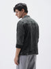 Men's Black Regular Fit Washed Full Sleeve Denim Jacket