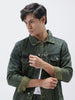Men's Blue Regular Fit Washed Full Sleeve Denim Jacket