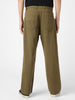 Men's Dark Olive Loose Baggy Fit Washed Jeans Non-Stretchable