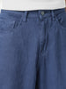 Men's Navy Blue Loose Baggy Fit Washed Jeans Non-Stretchable
