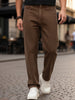 Men's Chocolate Brown Loose Baggy Fit Washed Denim Jeans Non-Stretchable