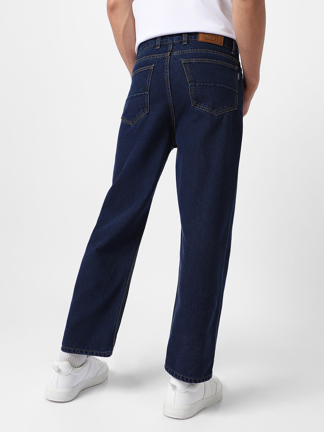 Blue Jeans Mens Jeans Size 50 X 30 Men's Dark Blue Loose Fit