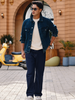 Men's Dark Blue Loose Fit Washed Jeans Non-Stretchable
