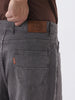 Men's Light Chocolate Loose Fit Washed Jeans Non-Stretchable