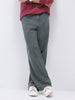 Men's Grey Loose Fit Washed Jeans Non-Stretchable