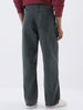 Men's Grey Loose Fit Washed Jeans Non-Stretchable