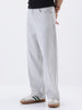 Men's Light Grey Loose Fit Washed Jeans Non-Stretchable