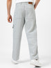 Men's Ice Grey Loose Baggy Fit Washed Cargo Jeans with 6 Pockets Non-Stretchable