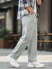 Men's Ice Grey Loose Baggy Fit Washed Cargo Jeans with 6 Pockets Non-Stretchable