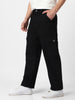 Men's Black Loose Fit Cargo Jeans with 6 Pockets Non-Stretchable