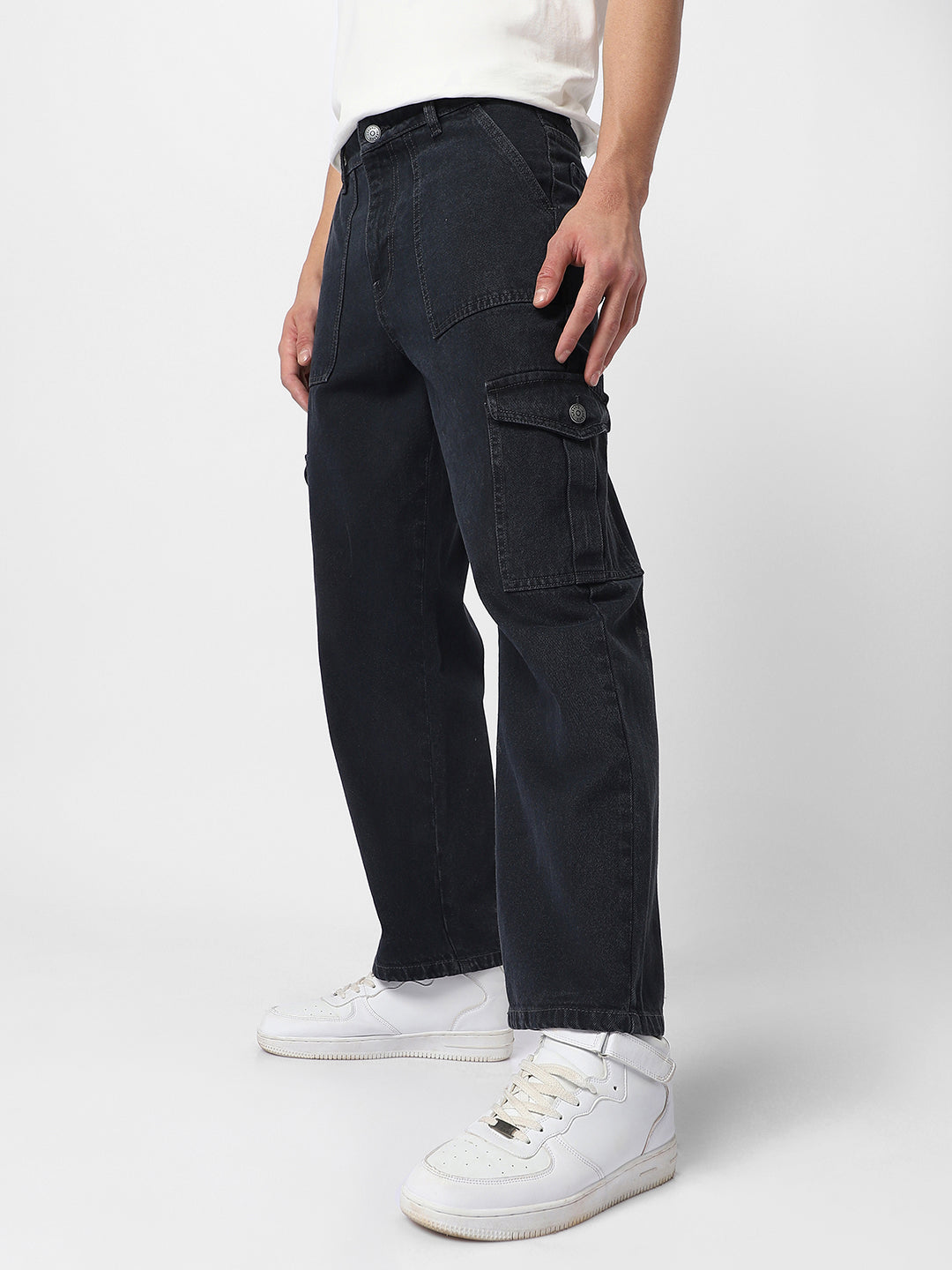 Relaxed Fit Cargo trousers - Light grey - Men | H&M IN