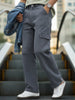 Men's Light Grey Loose Fit Cargo Jeans with 6 Pockets Non-Stretchable