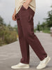 Men's Dark Brown Loose Fit Cargo Carpenter Jeans With 6 Pockets Non-Stretchable