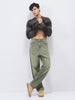 Men's Grey Loose Baggy Fit Heavy Washed Jeans Non-Stretchable