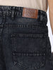 Men's Black Loose Baggy Fit Washed Jeans Non-Stretchable