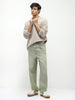 Men's Ice Grey Loose Baggy Fit Heavy Washed Jeans Non-Stretchable