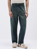 Men's Blue Loose Baggy Fit Heavy Washed Jeans Non-Stretchable