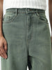 Men's Grey Loose Baggy Fit Heavy Washed Jeans Non-Stretchable