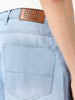 Men's Ice Blue Loose Baggy Fit Washed Jeans Non-Stretchable