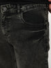 Men's Black Regular Fit Acid Washed Denim Jeans Stretchable