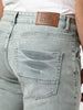 Men's Ice Grey Regular Fit Acid Washed Denim Jeans Stretchable