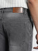 Men's Light Grey Regular Fit Washed Cargo Jeans With 6 Pockets Stretchable