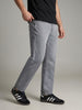 Men's Ice Grey Relaxed Fit Washed Denim Jeans Non-Stretchable